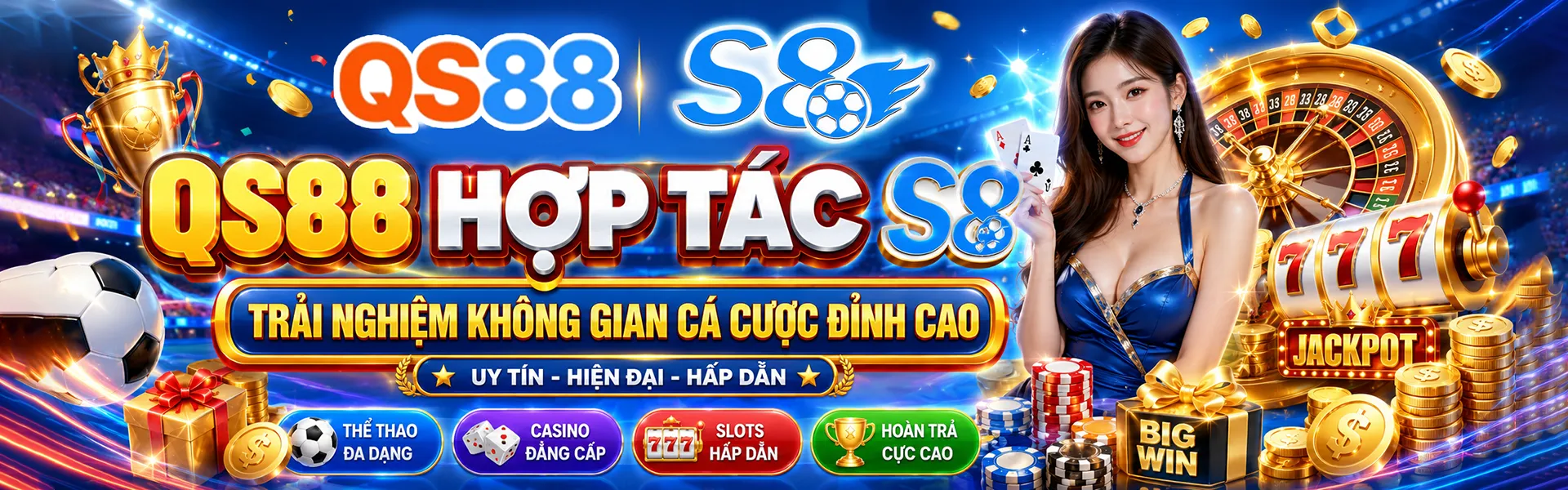 Banner QS88 trải nghiệm cá cược đỉnh cao cùng nhà cái S8